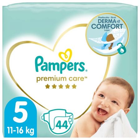PAMPERS - Premium Care Pleny jednorázové 5 (11-16 kg) 44 ks