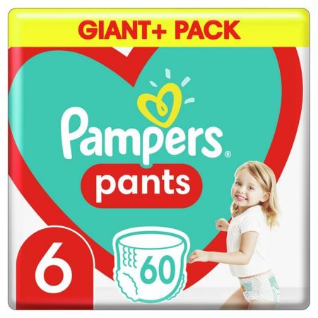 PAMPERS - Pants Kalhotky plenkové jednorázové 6 (15 kg+) 60 ks - GIANT+ PACK