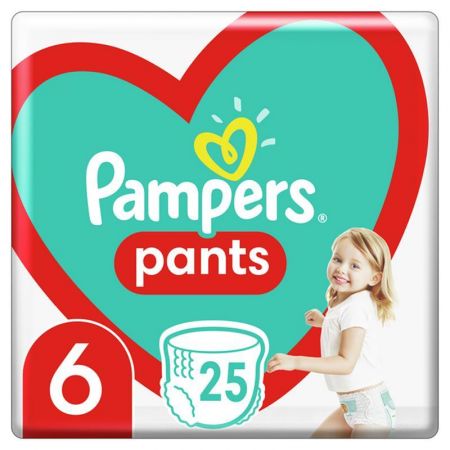 PAMPERS - Pants Kalhotky plenkové jednorázové 6 (15 kg+) 25 ks