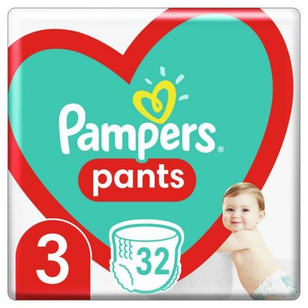 PAMPERS - Pants Kalhotky plenkové jednorázové 3 (6-11 kg) 32 ks