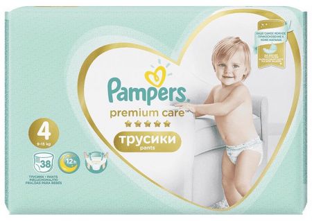 PAMPERS - Nohavičky plienkové Premium Care Pants 4 MAXI 9-14kg 38ks