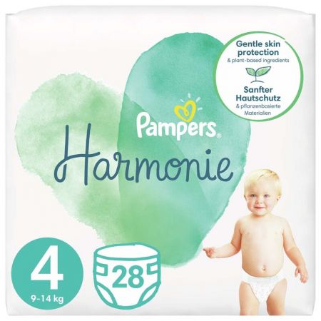 PAMPERS - Harmonie Pleny jednorázové 4 (9-14 kg) 28 ks