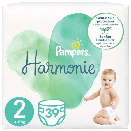 PAMPERS - Harmonie Pleny jednorázové 2 (4-8 kg) 39 ks