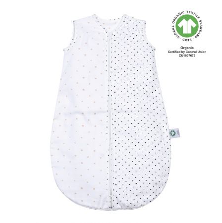 MOTHERHOOD - Vak na spaní mušelínový BIO Pink and Black Dots 6-18 m 0,5 tog