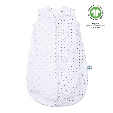 MOTHERHOOD - Vak na spaní mušelínový BIO Grey and Black Dots 0-6 m 0,5 tog