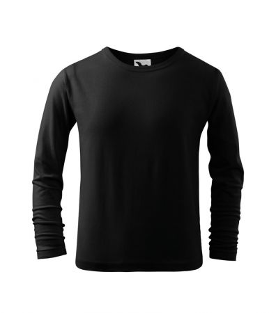 MALFINI (Adler) Dětské tričko s dlouhým rukávem Long Sleeve - Černá | 122 cm (6 let)