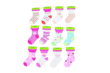Kojenecké ponožky dívčí  (12 až 18m), Pidilidi, PD504, holka - 80/86