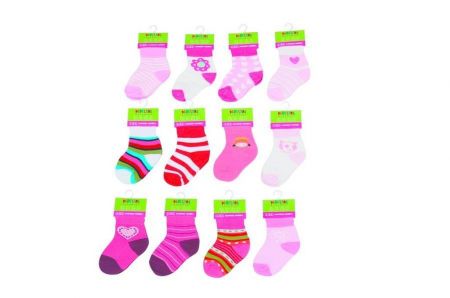 Kojenecké ponožky dívčí (6 až 12m), Pidilidi, PD503, holka - 68/80