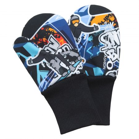 ESITO Palcové rukavice softshell Snowboard - 5 - 7 let / šedá