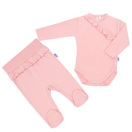 2-dílná kojenecká souprava New Baby Stripes růžová 86 (12-18m)