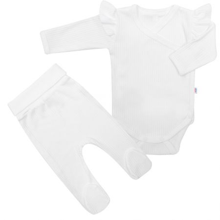 2-dílná kojenecká souprava New Baby Practical bílá holka 62 (3-6m)