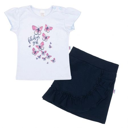 Kojenecké tričko se sukýnkou New Baby Butterflies modrá 80 (9-12m)
