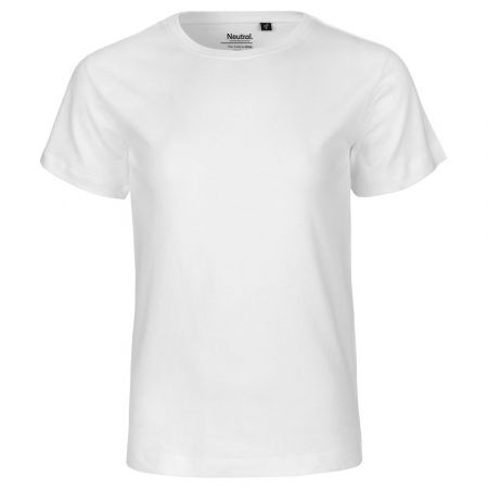 Neutral Dětské tričko s krátkým rukávem z organické Fairtrade bavlny - Bílá | 92/98