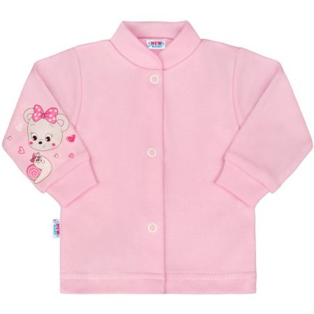 Kojenecký kabátek New Baby myška růžový 50