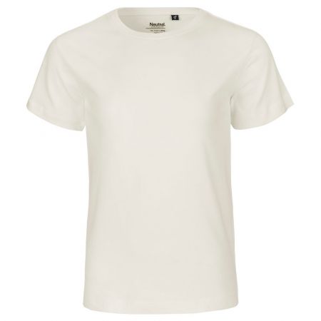 Neutral Dětské tričko s krátkým rukávem z organické Fairtrade bavlny - Natural | 116/122
