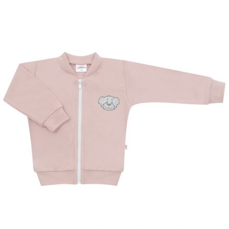 Kojenecká bavlněná mikina New Baby BrumBrum old pink 86 (12-18m)