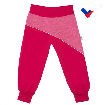Softshellové kojenecké kalhoty New Baby růžové 98 (2-3r)