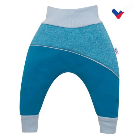 Softshellové kojenecké kalhoty New Baby modré 86 (12-18m)