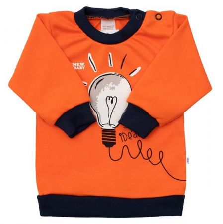 Kojenecké bavlněné tričko New Baby skvělý nápad 56 (0-3m)