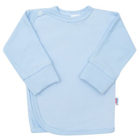 Kojenecká košilka s bočním zapínáním New Baby světle modrá 62 (3-6m)