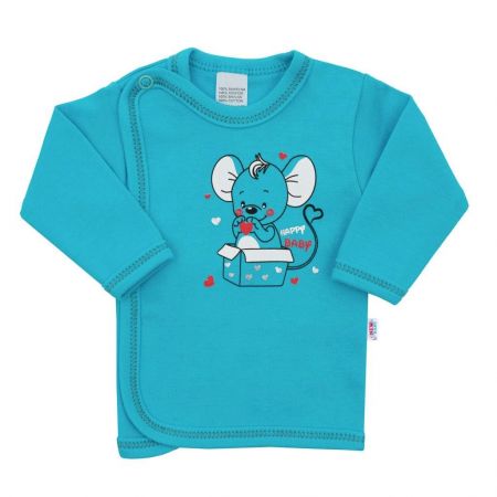 Kojenecká košilka New Baby Mouse tyrkysová 68 (4-6m)