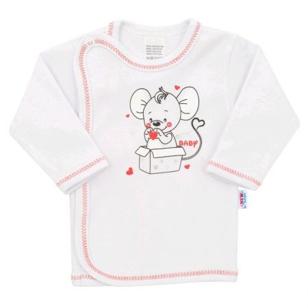 Kojenecká košilka New Baby Mouse bílá 68 (4-6m)