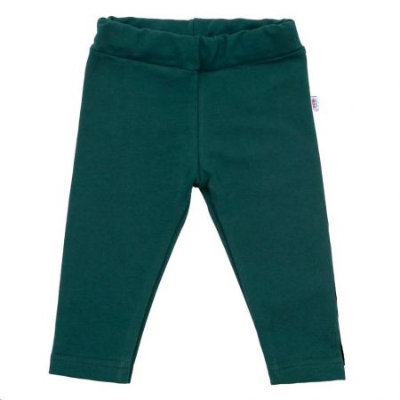 Kojenecké bavlněné legíny New Baby Leggings tmavě zelené 74 (6-9m)