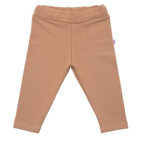 Kojenecké bavlněné legíny New Baby Leggings hnědé 80 (9-12m)