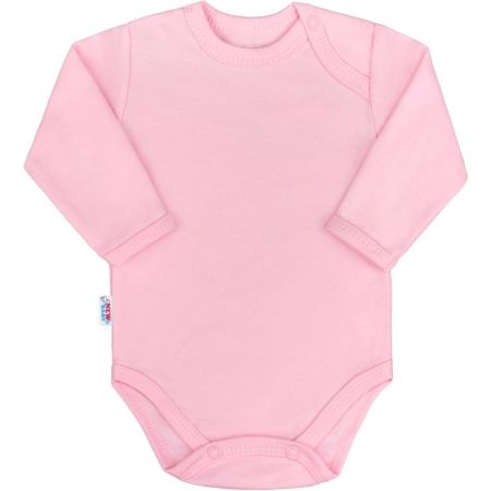 Kojenecké body s dlouhým rukávem New Baby Pastel růžové 86 (12-18m)