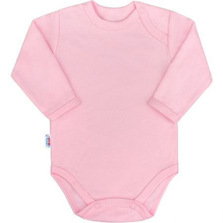 Kojenecké body s dlouhým rukávem New Baby Pastel růžové 62 (3-6m)