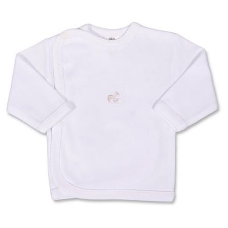 Kojenecká košilka s vyšívaným obrázkem New Baby bílá 68 (4-6m)