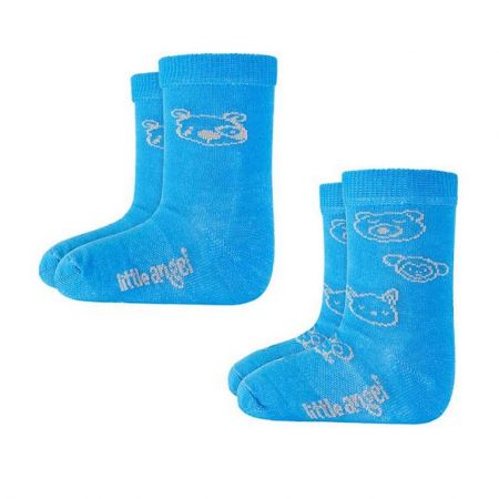 Little Angel Ponožky dětské set obrázek Outlast® - modrá Velikost: 30-34 | 20-22 cm