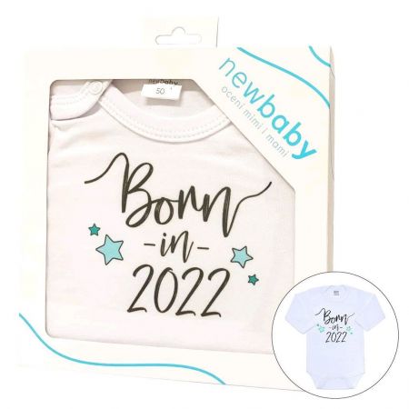 Body s potiskem New Baby Born in 2022 - dárkové balení 86 (12-18m)