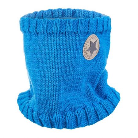 Little Angel Nákrčník pletený hladký LA Outlast ® - modrá-logo Velikost: 3 | 42-44 cm