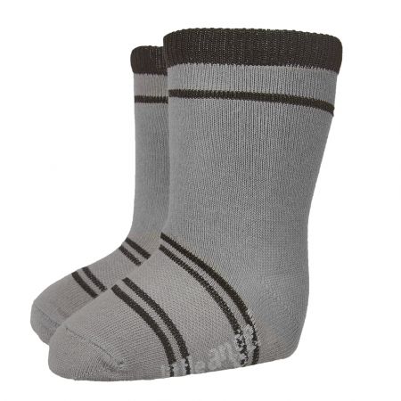 Little Angel Ponožky STYL ANGEL - Outlast® - tm.šedá/černá Velikost: 30-34 | 20-22 cm