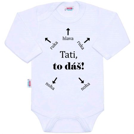 Body s potiskem New Baby Tati, to dáš! 80 (9-12m)