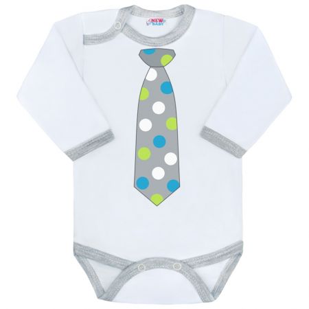 Body s potiskem New Baby s kravatou s puntíky 86 (12-18m)