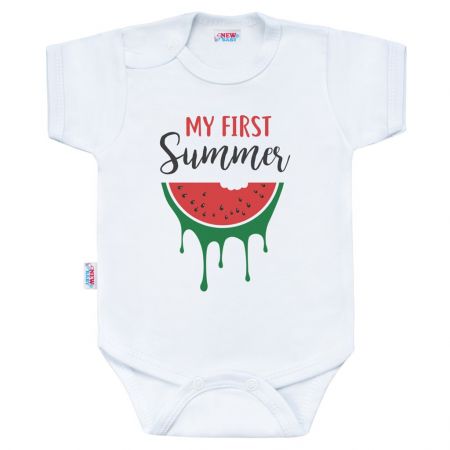 Body s potiskem New Baby My first Summer 86 (12-18m)