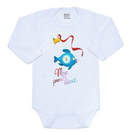 Body s potiskem New Baby Moje první Vánoce 68 (4-6m)