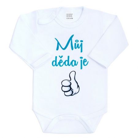 Body s potiskem New Baby Můj děda je jednička 68 (4-6m)