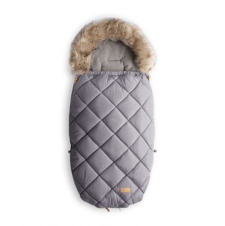 BEZTROSKA - fusak-kožešina 110cm, gray (6-36)/L
