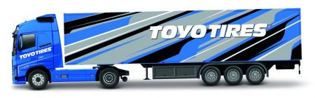 BBURAGO - 1:43 Volvo FH16 Globetrotter 750 XXL / Trailer - Toyo Tires