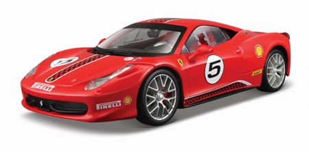 BBURAGO - 1:24 FERRARI RACING 458 CHALLENGE  RED