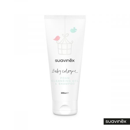 SUAVINEX| Pěnový gel - šampon s vůní Baby Cologne - 200 ml