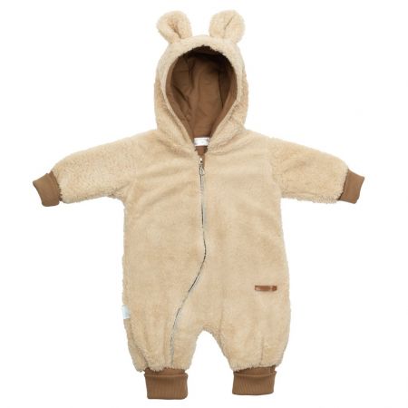 Luxusní dětský zimní overal New Baby Teddy bear béžový 80 (9-12m)