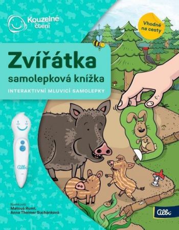 ALBI Česká republika a.s. ALBI Kouzelné čtení Samolepková knížka Zvířátka
