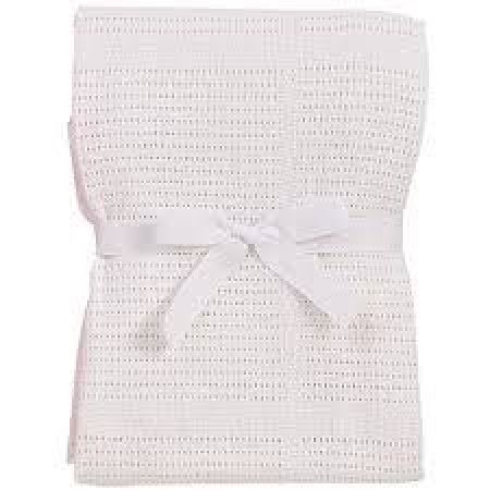 Baby Dan háčkovaná deka bavlněná, 75 x 100 cm, bílá