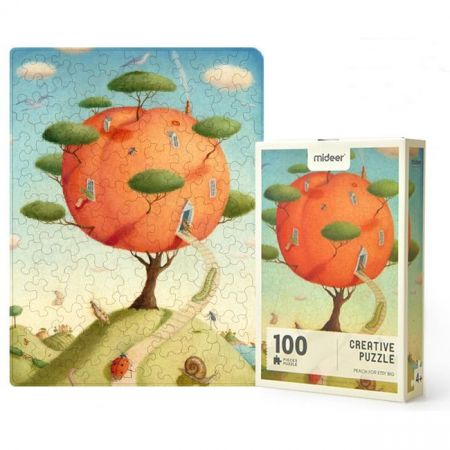 Mideer Kreativní puzzle 100 ks Broskvový dům