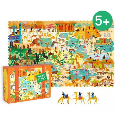 Mideer Puzzle set cesty kolem světa Afrika