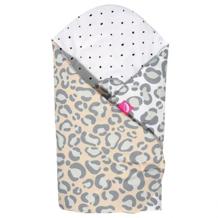 Motherhood Zavinovačka bavlněná s kokosovou vložkou Salmon ocelot